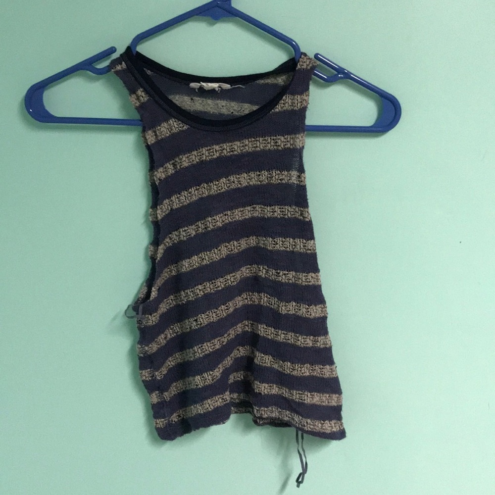Striped crop top